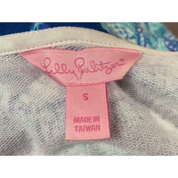 Lilly Pulitzer Women's Small 1/2 Zip Skipper Popover Deep Indigo Joy Ride NWT - Picture 9 of 13